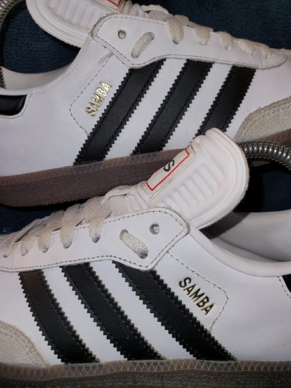Adidas Samba Classic Men's Size 7 White Black Brown Gum Sneakers IH6001 (#2106)